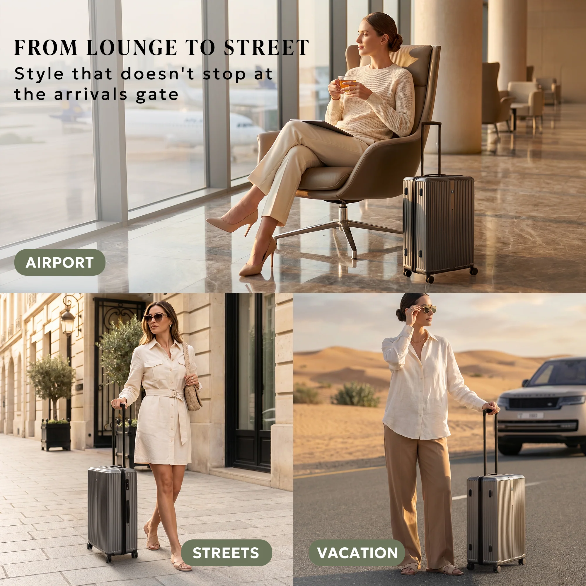 20" Air Glide Cabin Suitcase - Gunmetal - Image 10