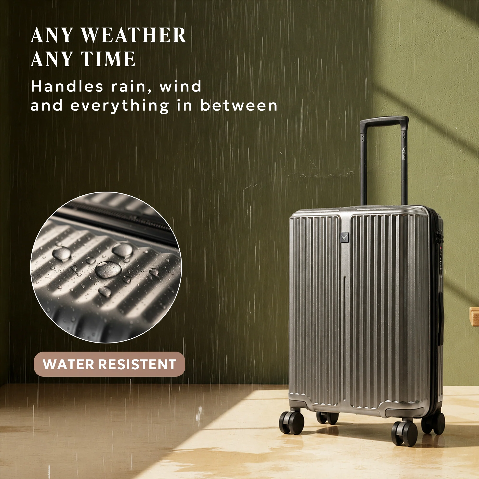 20" Air Glide Cabin Suitcase - Gunmetal - Image 5