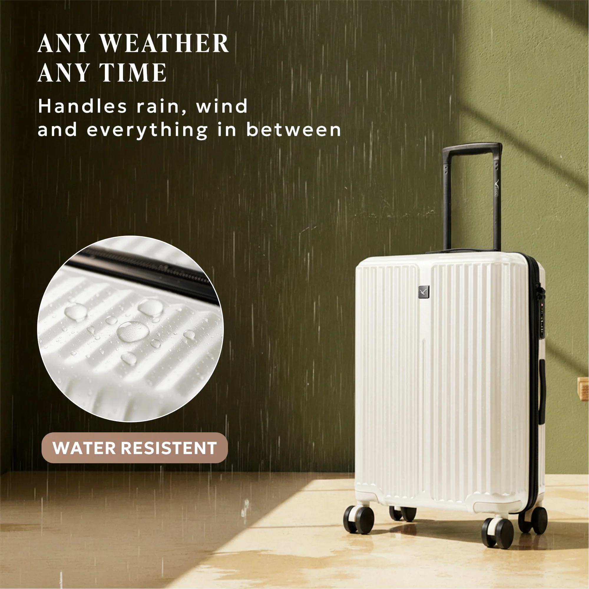 20" Air Glide Cabin Suitcase - Ivory - Image 5