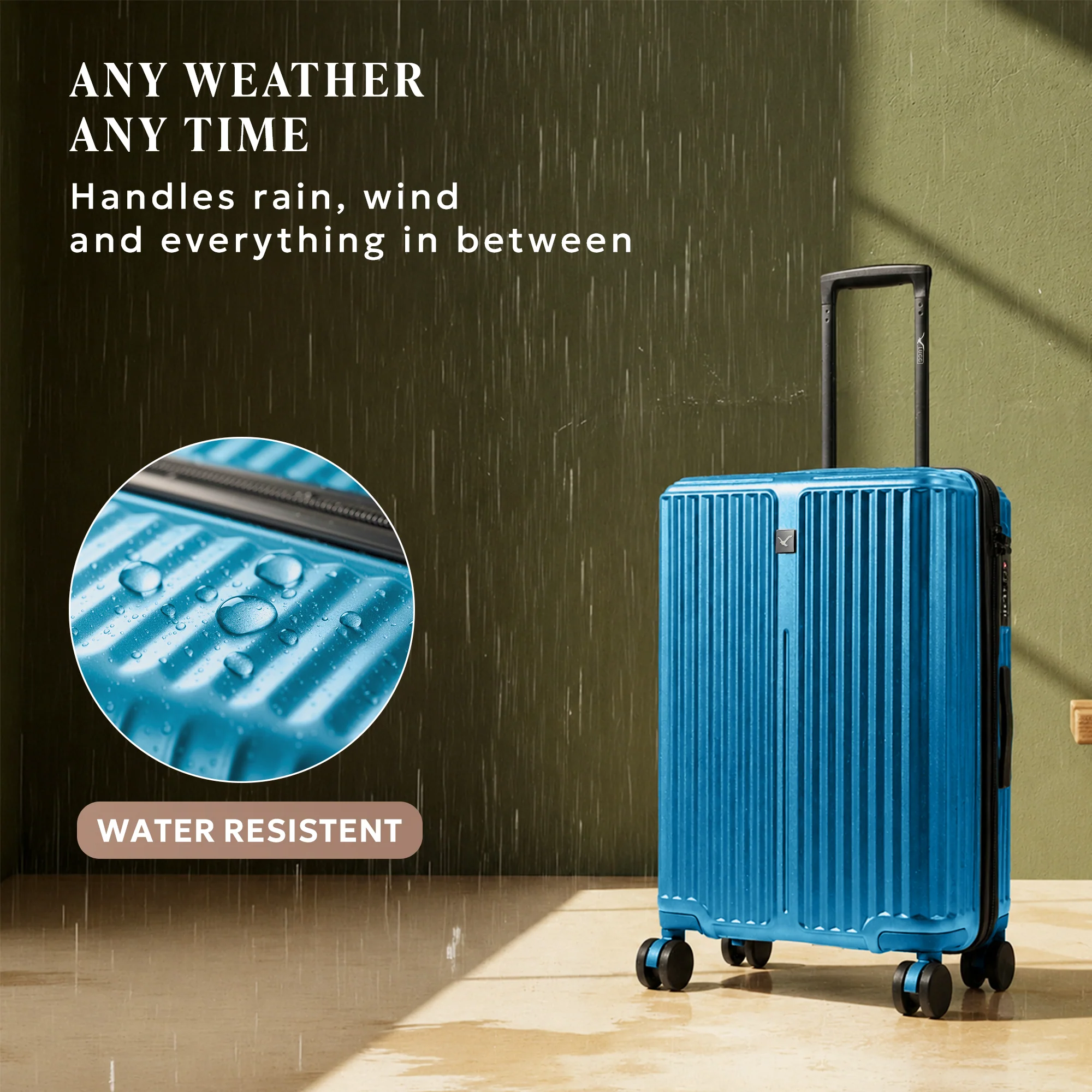 20" Air Glide Cabin Suitcase - Teal - Image 5