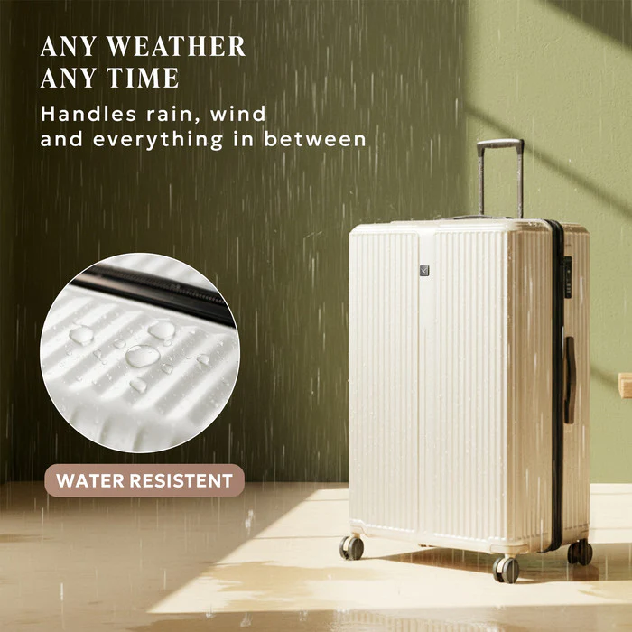 28" Air Glide Large Suitcase - Beige - Image 5