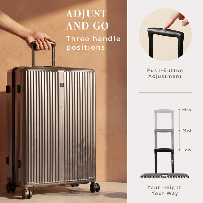 28" Air Glide Large Suitcase - Gunmetal - Image 7