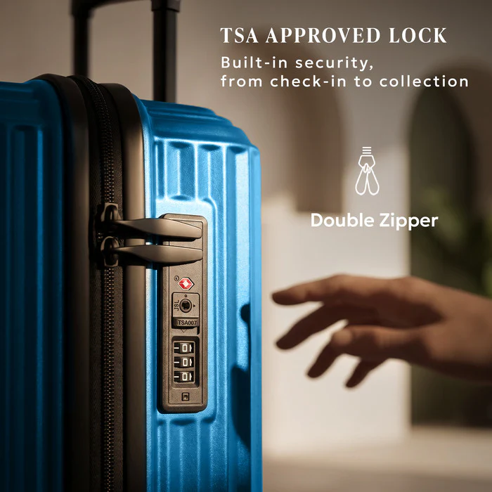 28" Air Glide Large Suitcase - Teal - Image 6