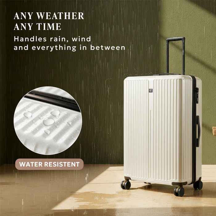 24" Air Glide Medium Suitcase - Beige - Image 5