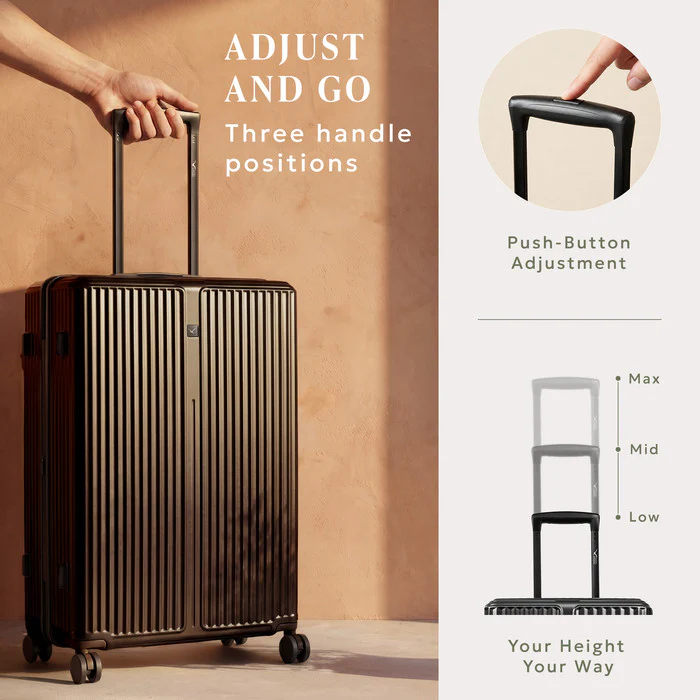 24" Air Glide Medium Suitcase - Black - Image 7