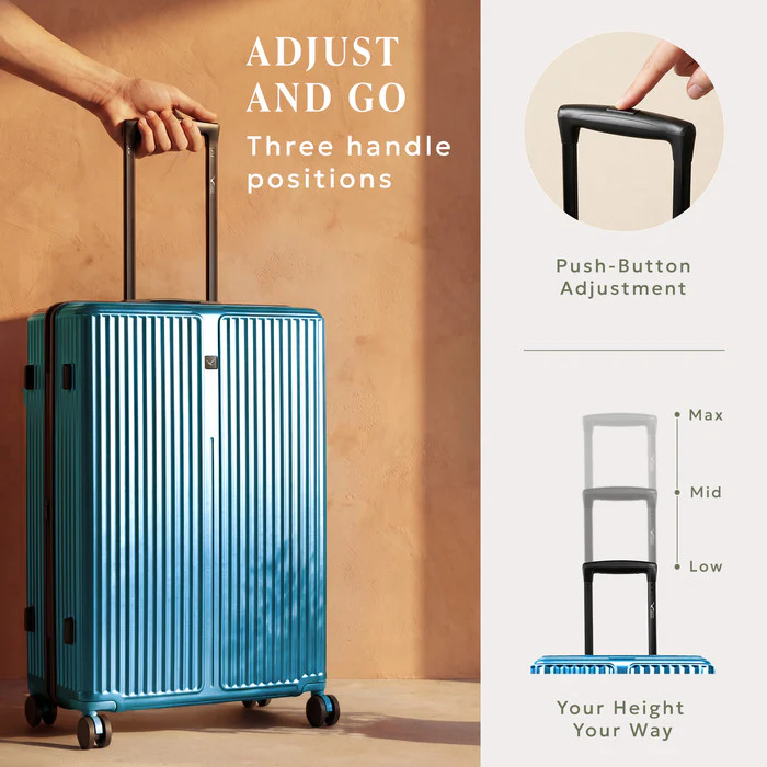 24" Air Glide Medium Suitcase - Teal - Image 7