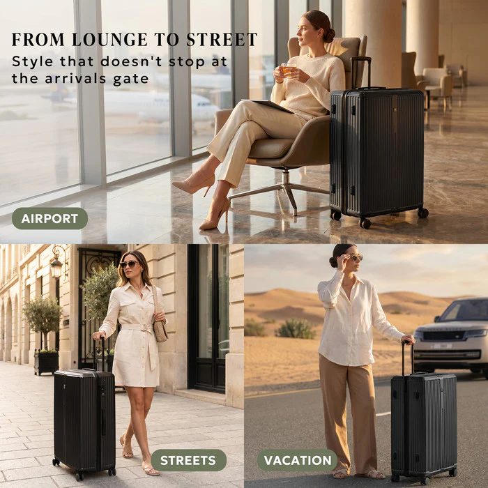 32" Air Glide XL Suitcase - Black - Image 10