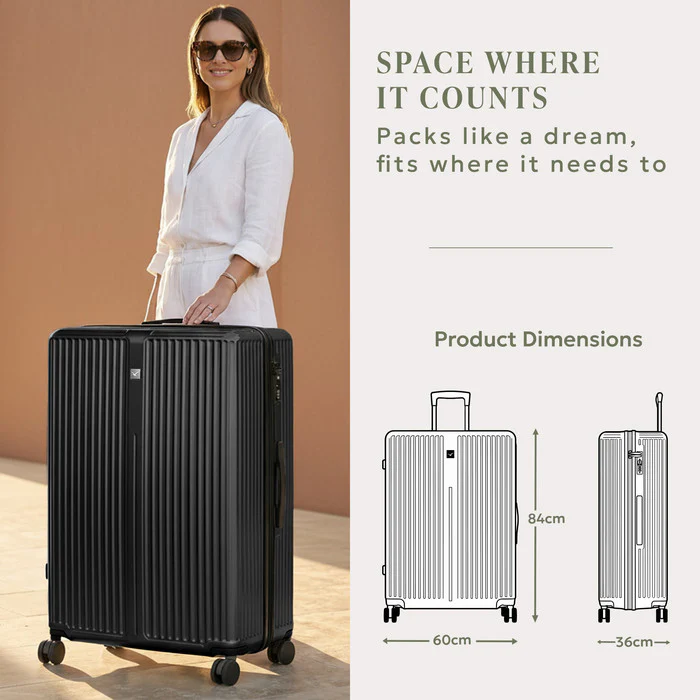 32" Air Glide XL Suitcase - Black - Image 8