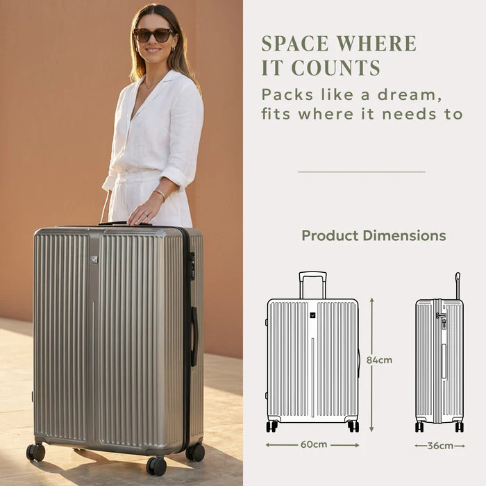 32" Air Glide XL Suitcase - Gunmetal - Image 8