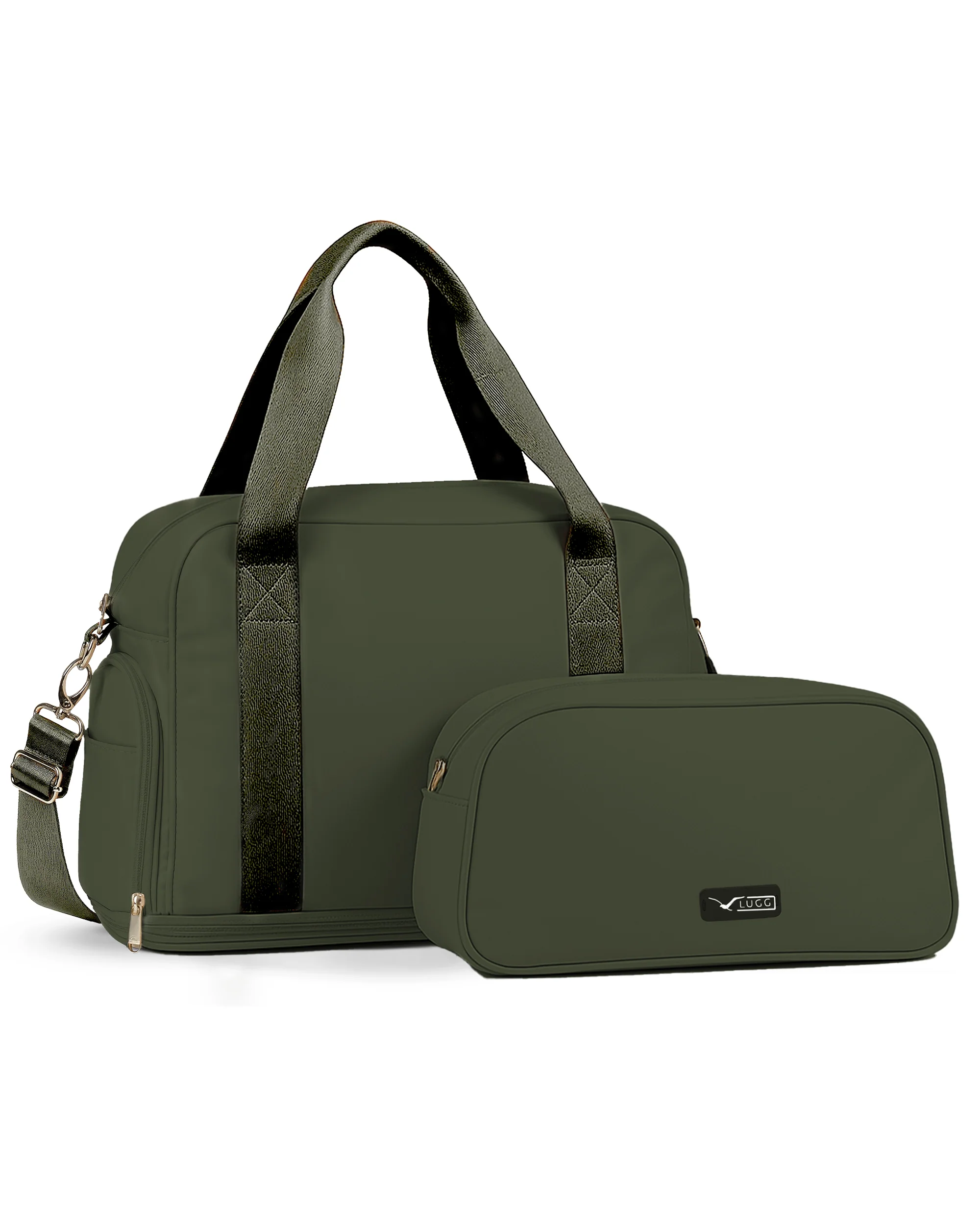 Waterproof Duffle & Toiletry Bag Set - Army Green - Image 10