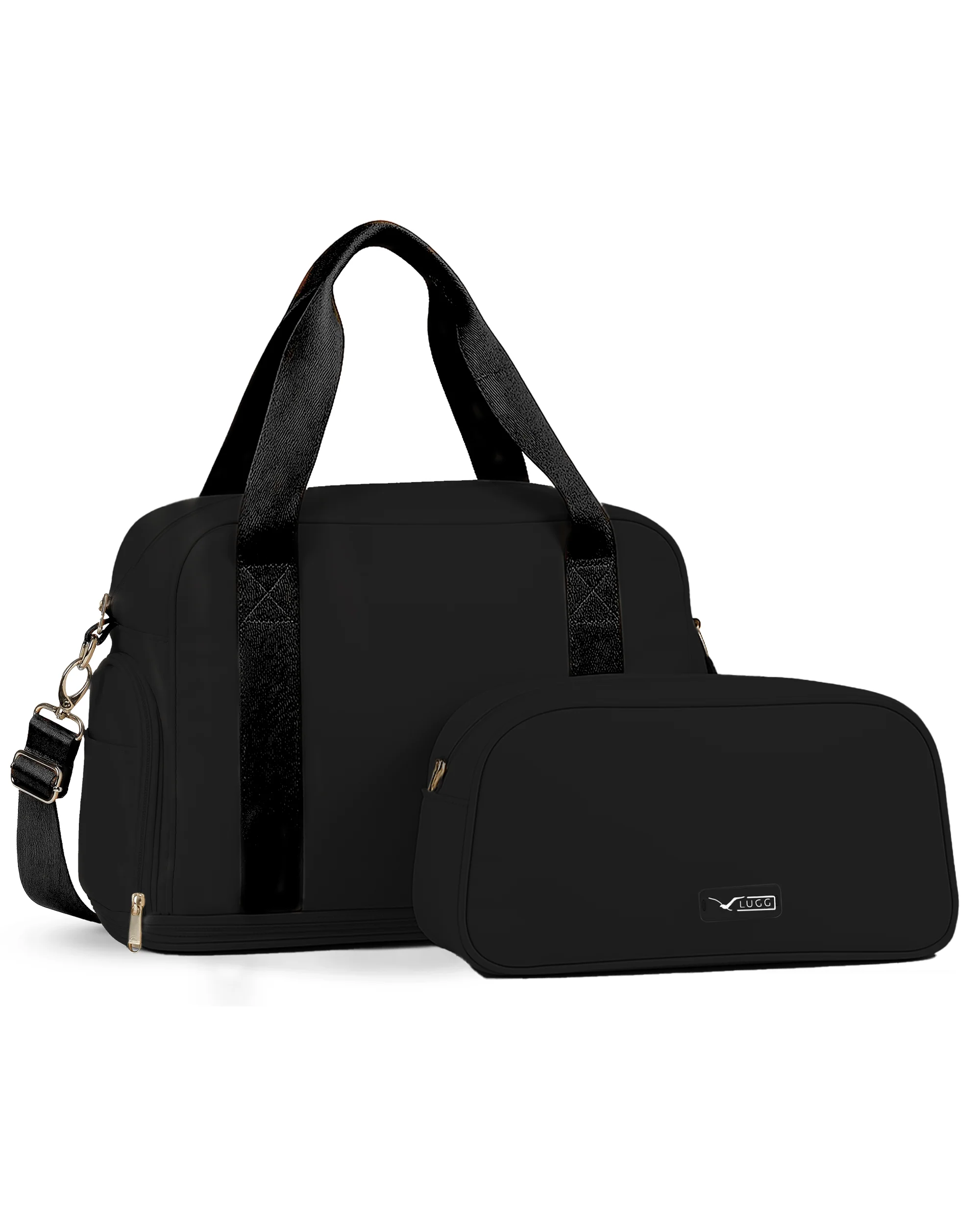 Waterproof Duffle & Toiletry Bag Set - Black - Image 10