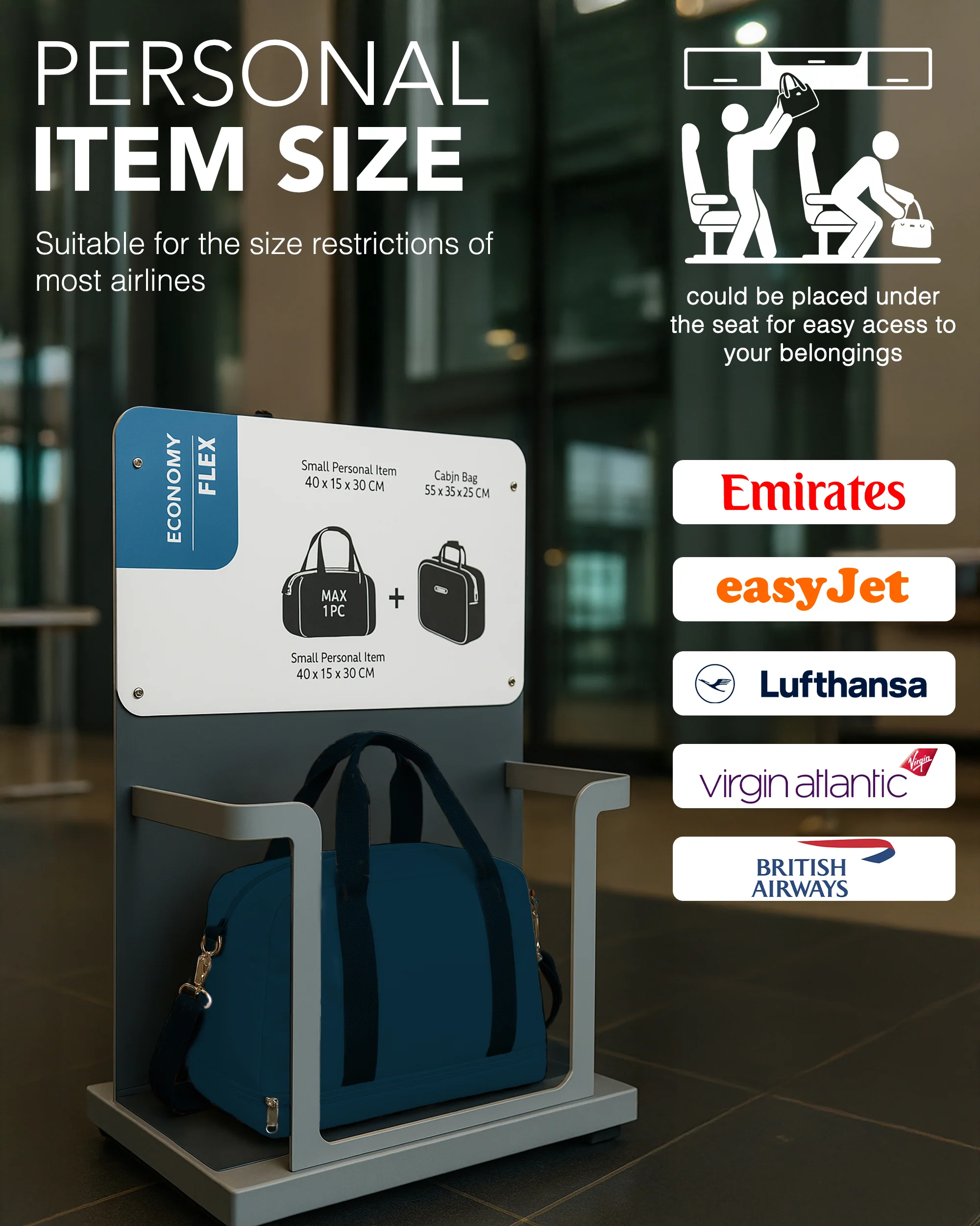 Waterproof Duffle & Toiletry Bag Set - Teal - Image 9