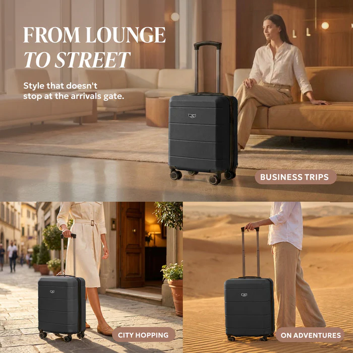 15" Jetset Cabin Bag - Black - Image 4