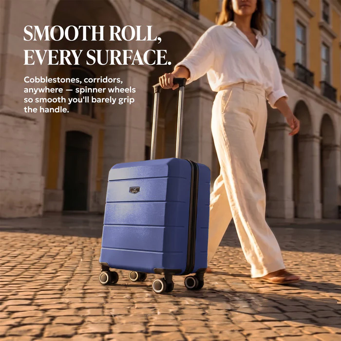 15" Jetset Cabin Bag - Midnight Blue - Image 10