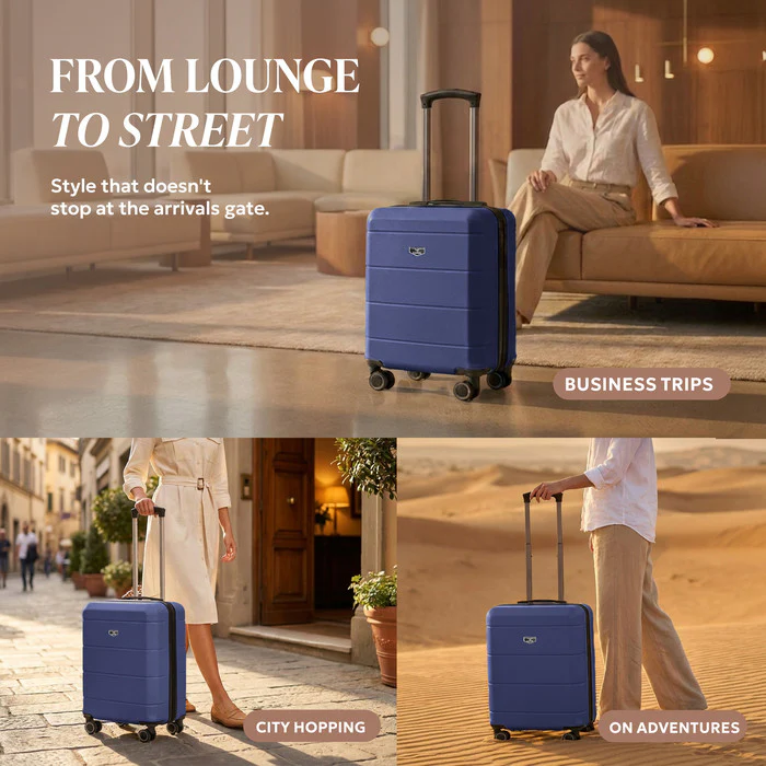 15" Jetset Cabin Bag - Midnight Blue - Image 4