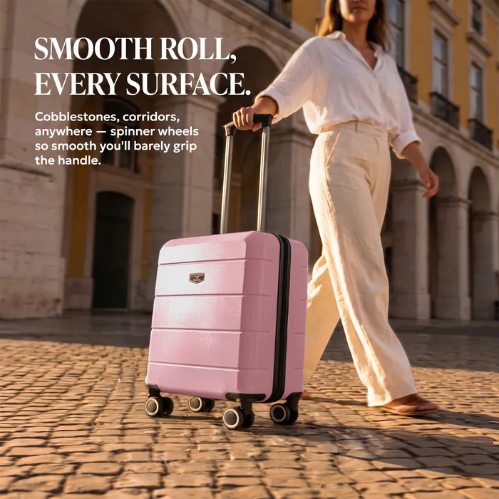 15" Jetset Cabin Bag - Rose Gold - Image 10