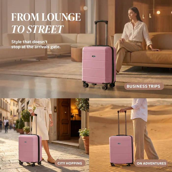 15" Jetset Cabin Bag - Rose Gold - Image 4