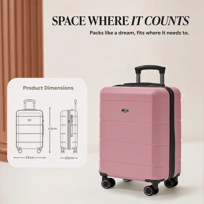 15" Jetset Cabin Bag - Rose Gold - Image 8