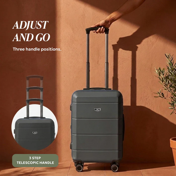 20" Jetset Cabin Suitcase - Black - Image 5