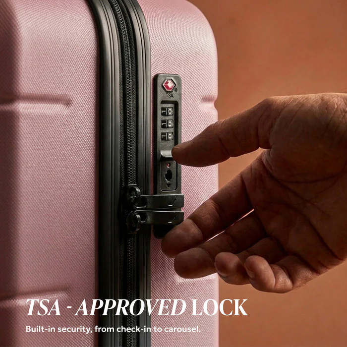 20" Jetset Cabin Suitcase - Rose Gold - Image 6