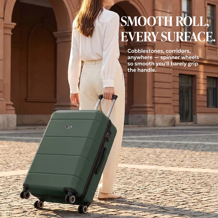 28" Jetset Large Suitcase - Army Green - Image 10