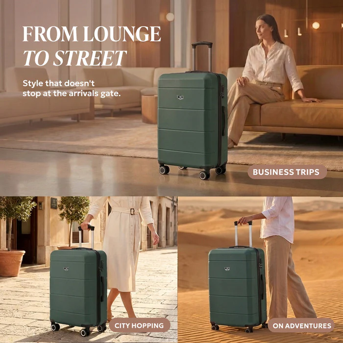 28" Jetset Large Suitcase - Army Green - Image 4