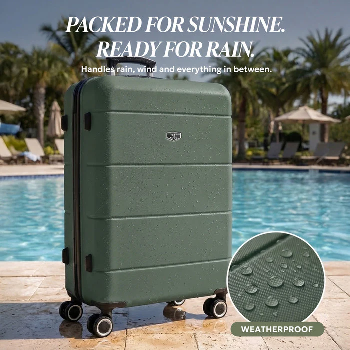 28" Jetset Large Suitcase - Army Green - Image 9
