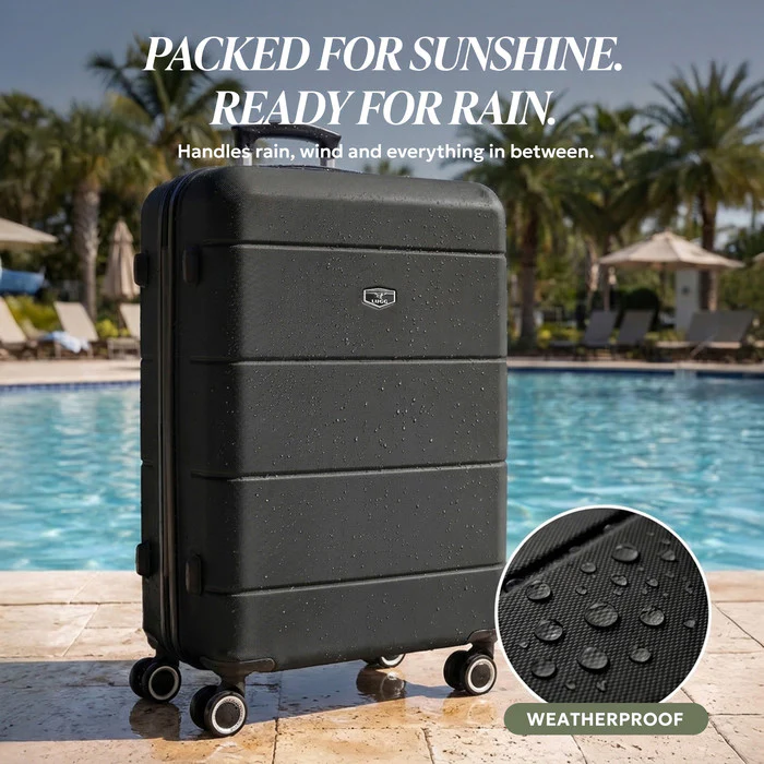 28" Jetset Large Suitcase - Black - Image 9