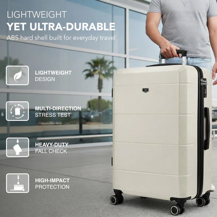 28" Jetset Large Suitcase - Ivory - Image 3