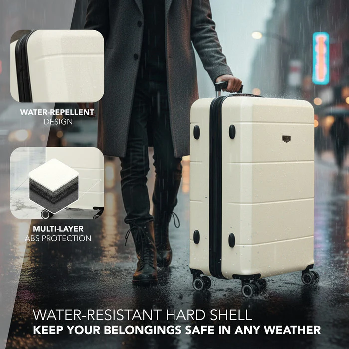28" Jetset Large Suitcase - Ivory - Image 4