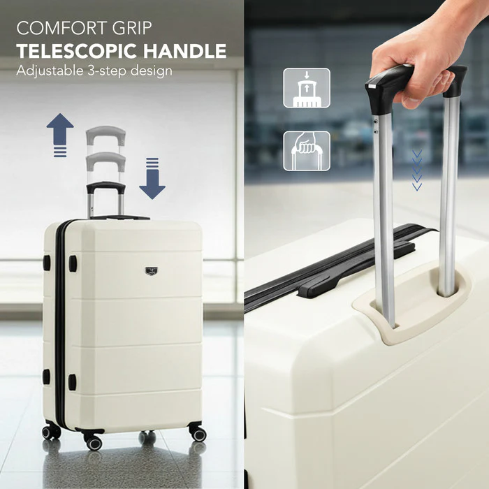 28" Jetset Large Suitcase - Ivory - Image 7