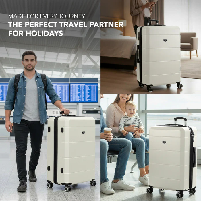 28" Jetset Large Suitcase - Ivory - Image 9