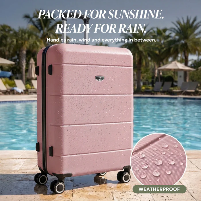 28" Jetset Large Suitcase - Rose Gold - Image 9