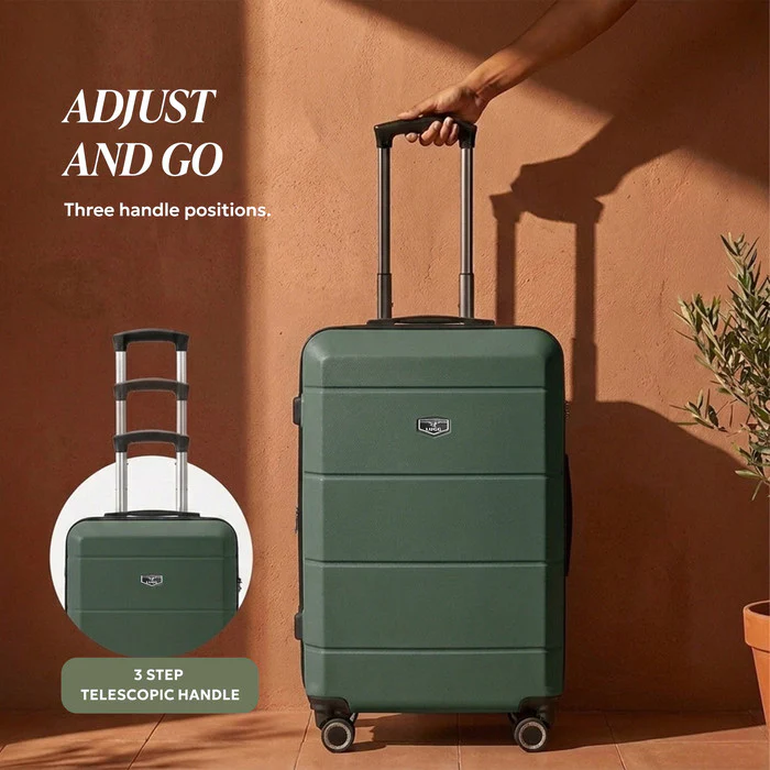24" Jetset Medium Suitcase - Army Green - Image 5