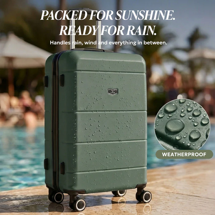24" Jetset Medium Suitcase - Army Green - Image 9