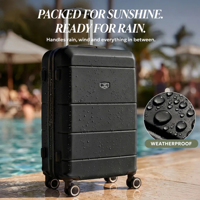 24" Jetset Medium Suitcase - Black - Image 9