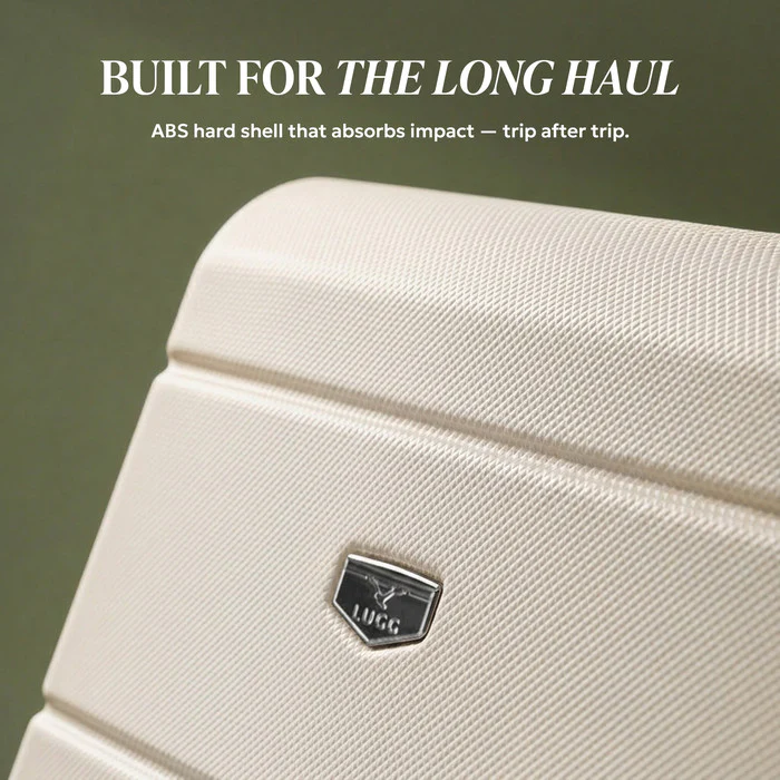 24" Jetset Medium Suitcase - Cream & Brown - Image 3
