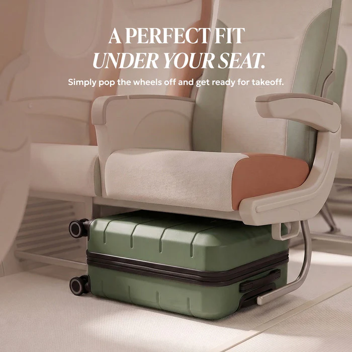 40cm Jetset Underseat Cabin Bag - Army Green - Image 7