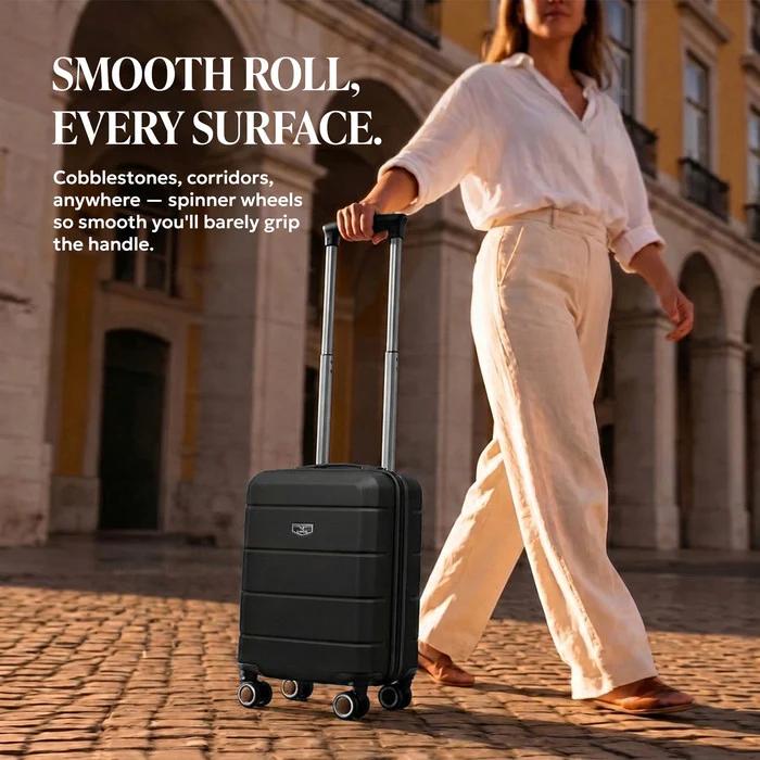 40cm Jetset Underseat Cabin Bag - Black - Image 11