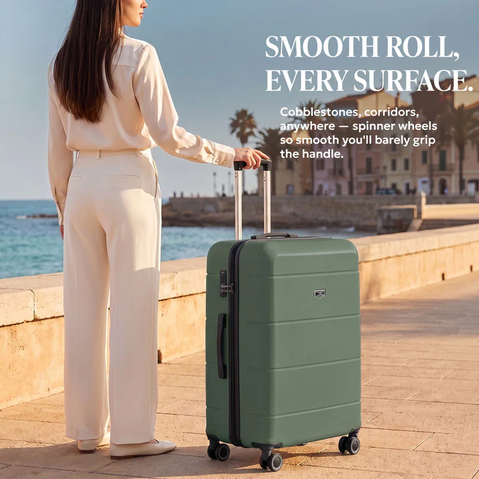32" Jetset XL Suitcase - Army Green - Image 10