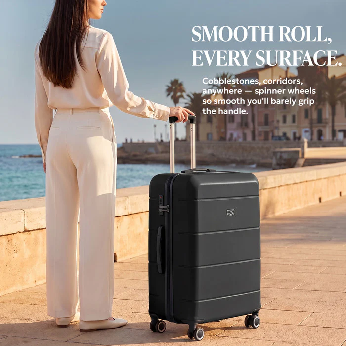 32" Jetset XL Suitcase - Black - Image 10