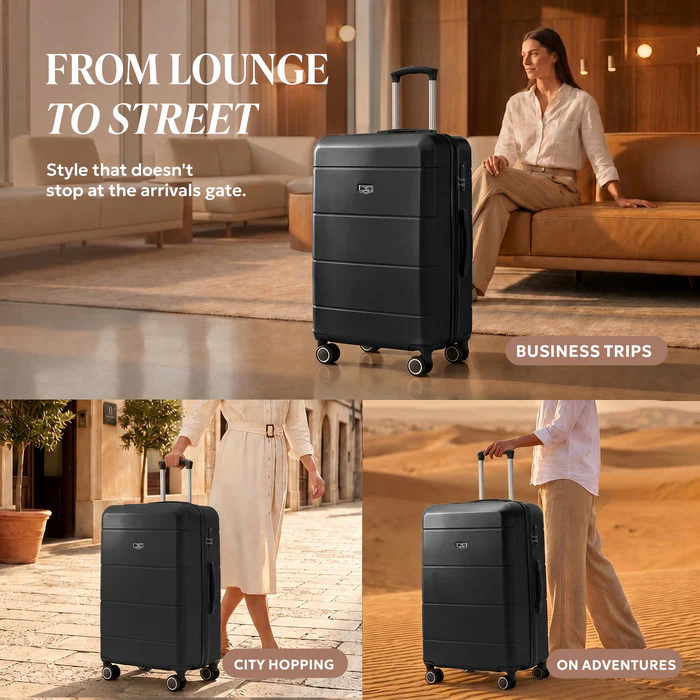 32" Jetset XL Suitcase - Black - Image 4
