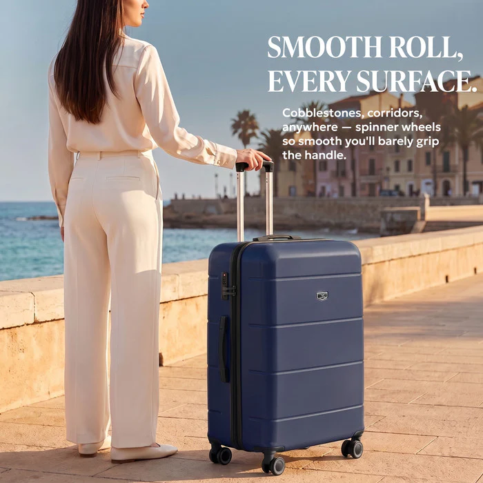 32" Jetset XL Suitcase - Midnight Blue - Image 10