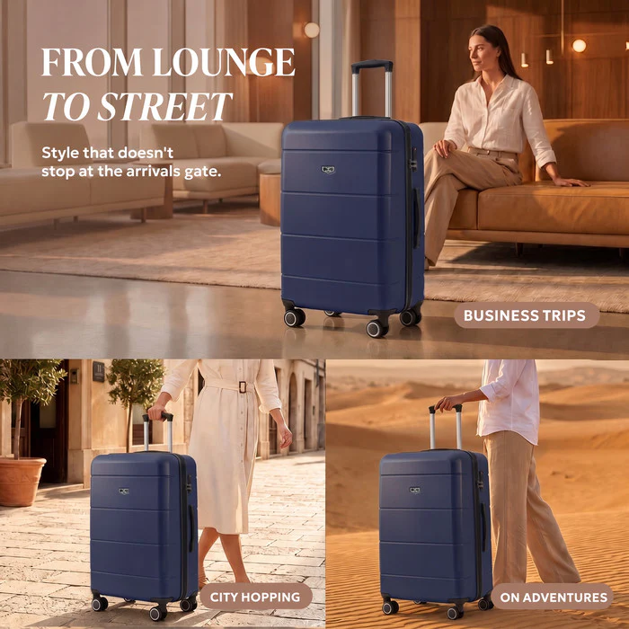 32" Jetset XL Suitcase - Midnight Blue - Image 4