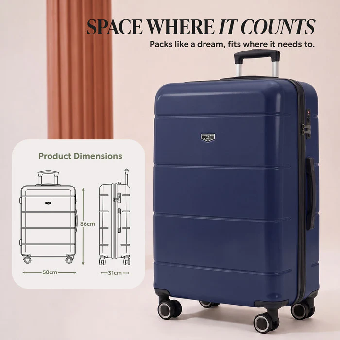 32" Jetset XL Suitcase - Midnight Blue - Image 8