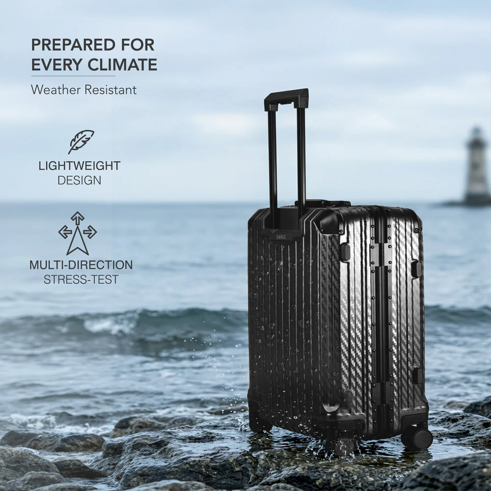 Solo 20" Hard Shell Suitcase - Black - Image 5