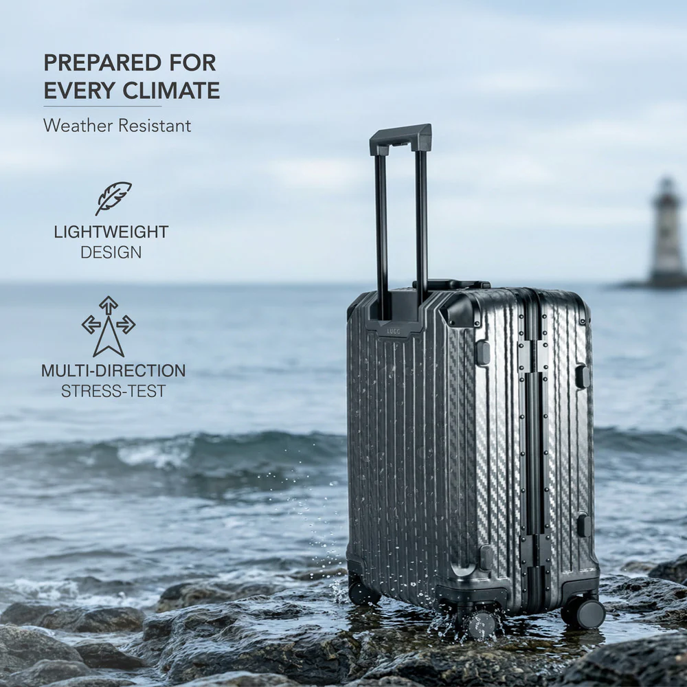 Solo 20" Hard Shell Suitcase - Grey - Image 5