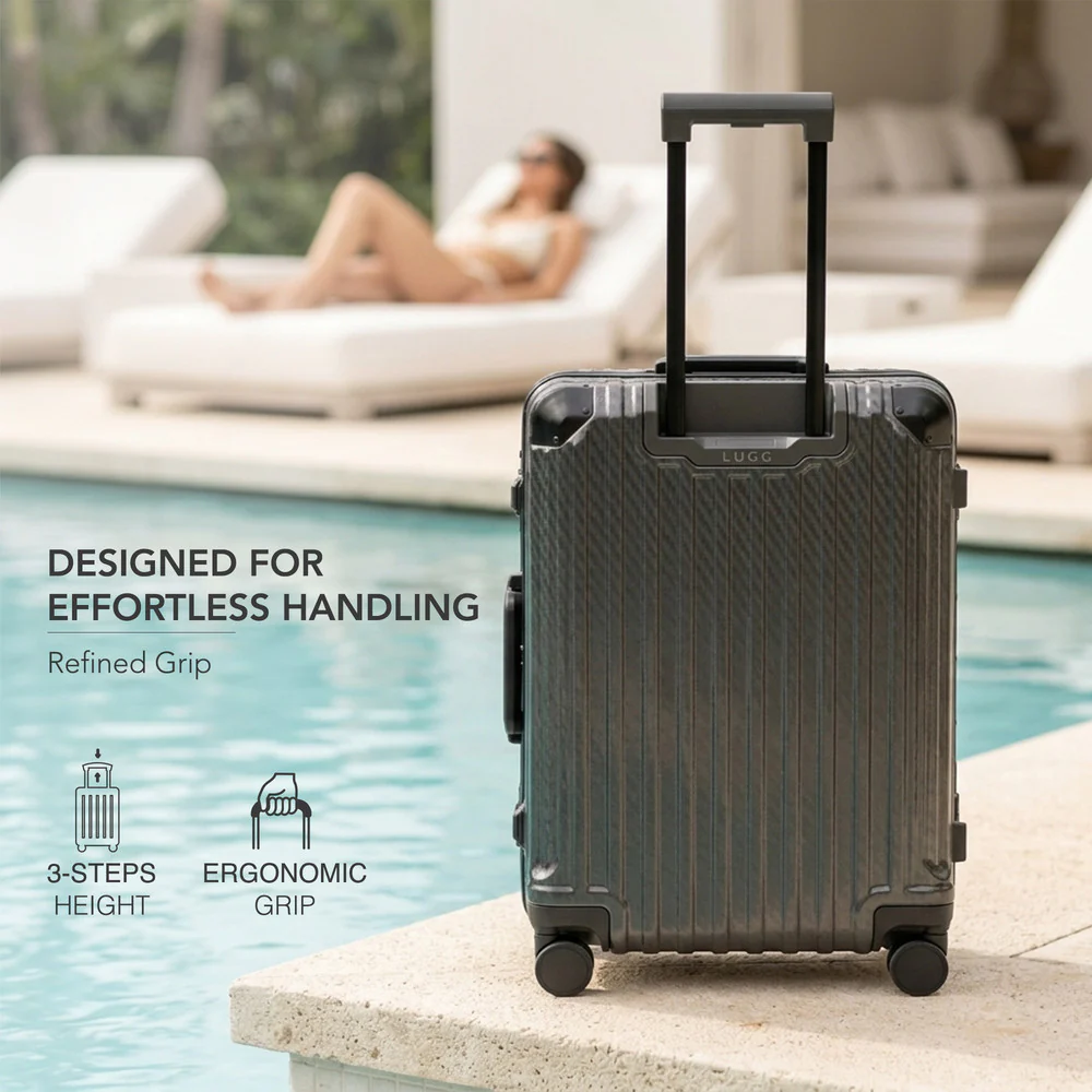 Solo 20" Hard Shell Suitcase - Grey - Image 9