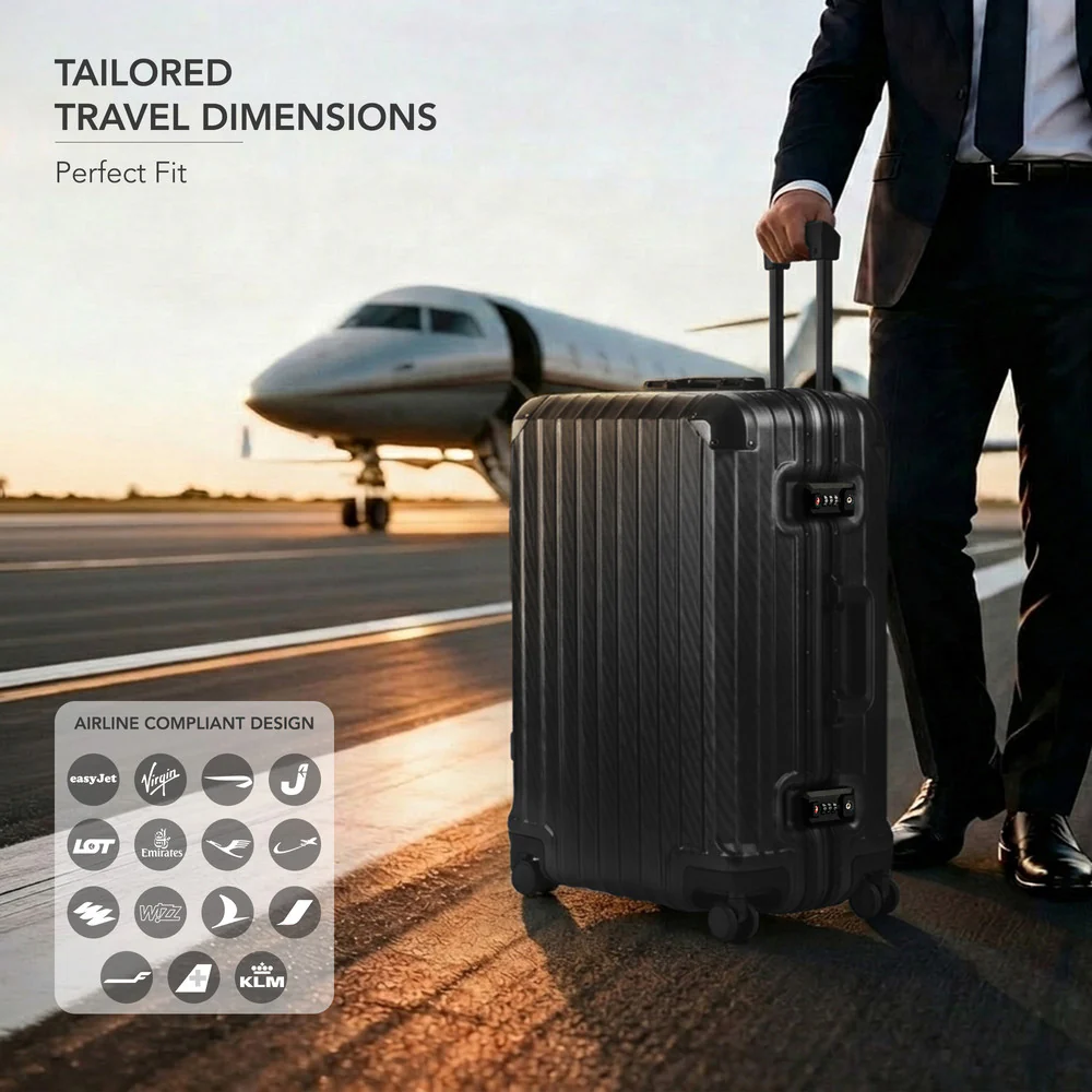 Solo Explorer 28" Hard Shell Suitcase - Black - Image 3