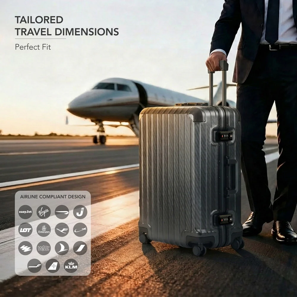 Solo Explorer 28" Hard Shell Suitcase - Grey - Image 3